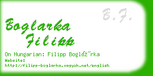 boglarka filipp business card